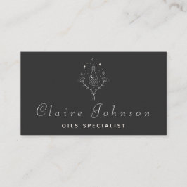 Ytläggning av Blommigt på olivoljefartyg Visitkort