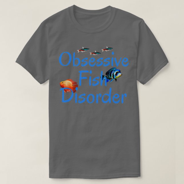 Ytlig fisksjukdom Frontosa Aquarium-hållande T Shirt (Design framsida)