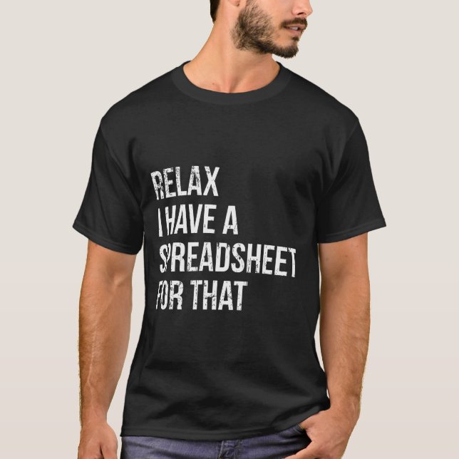 Ytlig redovisning av kalkylblad t shirt (Framsida)