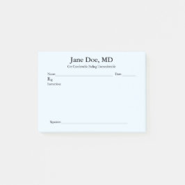 Ytrecept - 4 tum x 3 tum Bokför Blå anteckning Post-it Block