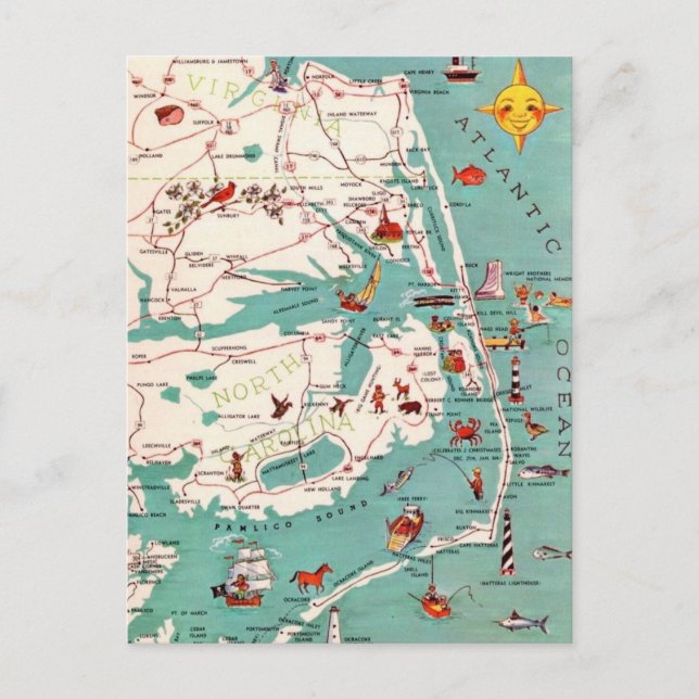 Ytterbankarnas stränder vykort (Framsida)