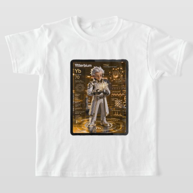 Ytterbium (Yb) –  ATOMIVRA™ Kollektion T Shirt (Laydown)