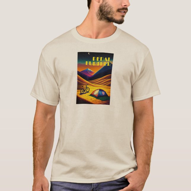 Ytterligare bikepacking Mountain Pedal T Shirt (Framsida)