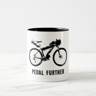 Ytterligare bikepacking Två-Tonad mugg