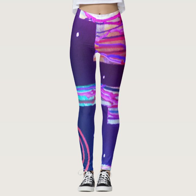 Ytterligare dimensionsbindningar leggings (Framsida)