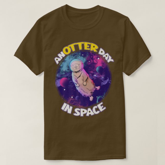 Ytterligare en dag i rymdfarten Astronaut Pun T Shirt (Design framsida)