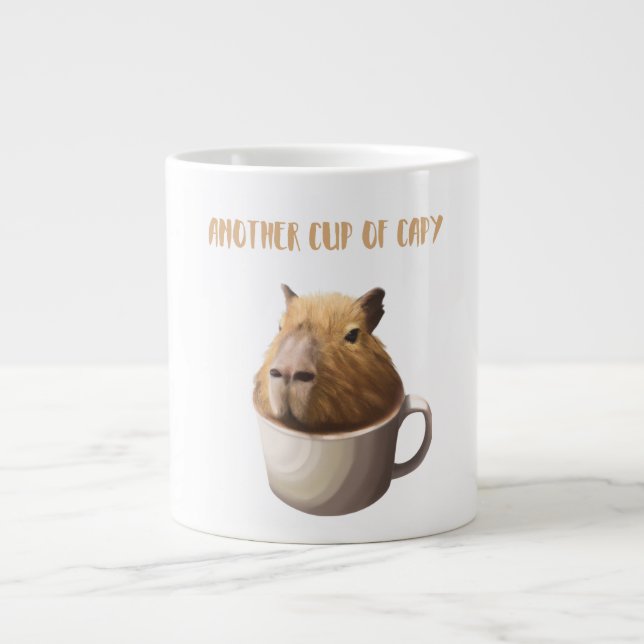 Ytterligare en Kopp av Capy med Cute Capybara Jumbo Mugg (Framsidan)