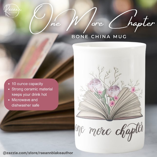 Ytterligare ett kapitel Bone China Mugg Benporslin Mugg (Skapare uppladdad)
