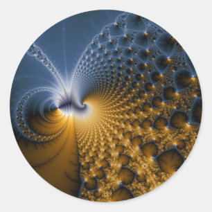 Ytterligare - Fractal Art Runt Klistermärke