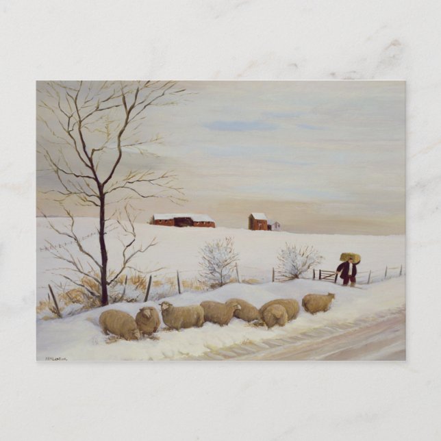 Ytterligare hård vinter vykort (Framsida)