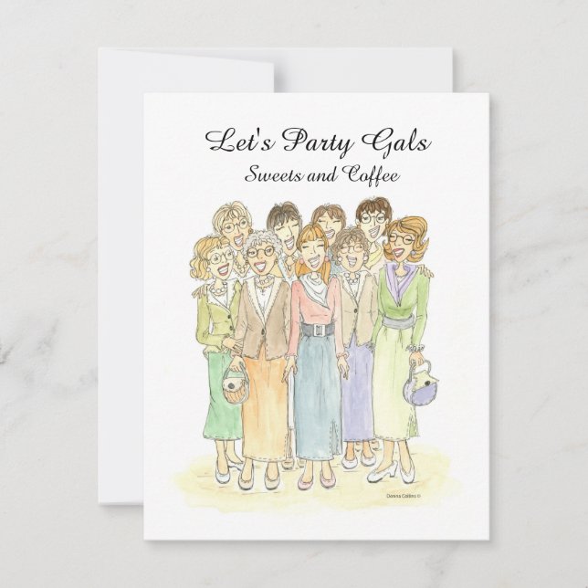 Ytterligare inbjudan till Party Gals (Framsida)