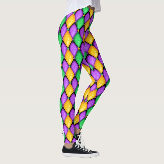 Ytterligare Mardi Gras Diamonds Pop Mode Leggings (Höger)
