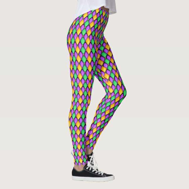 Ytterligare Mardi Gras Diamonds Pop Mode Leggings (Höger)