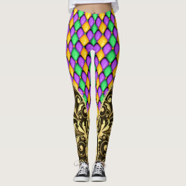 Ytterligare Mardi Gras Diamonds Pop Mode Leggings