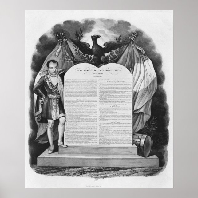 Ytterligare rättsakt av den 22 april 1815 poster (Framsidan)