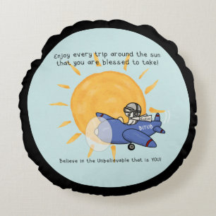 Ytterligare Resa runt Sol Rund Kudde