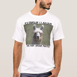 Ytterlighetllamaen ha på sig inte byxorT-tröja T-shirt