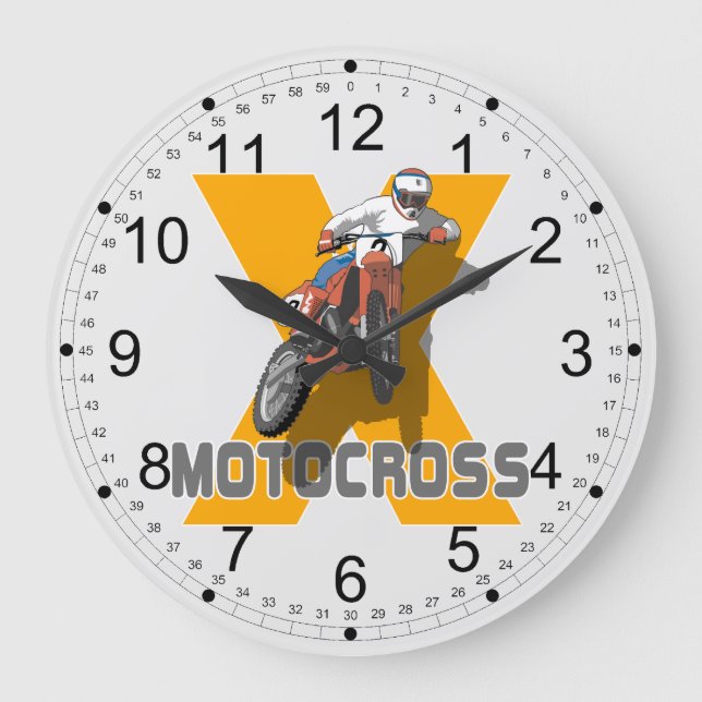 YtterlighetMotocross Stor Klocka (Framsida)