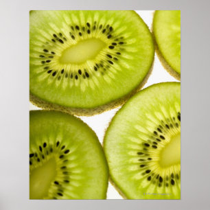 Ytterlighetnärbild av fyra delar av den skivade poster
