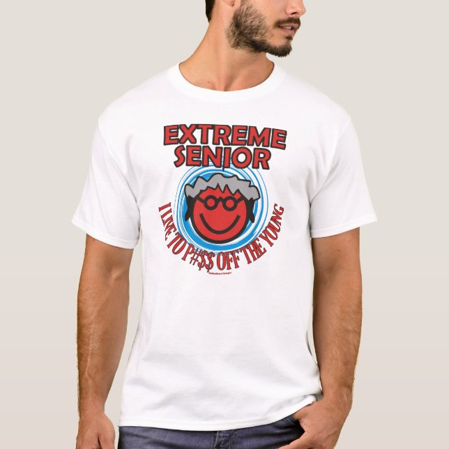 Ytterlighetpensionär T Shirt (Framsida)