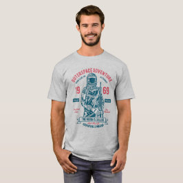 Yttersta rymdäventyret 1969, månvandring, tee shirt