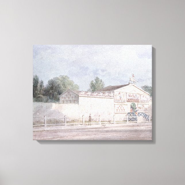 Yttervy av Astleys Amphitheater, 1777 Canvastryck (Framsida)