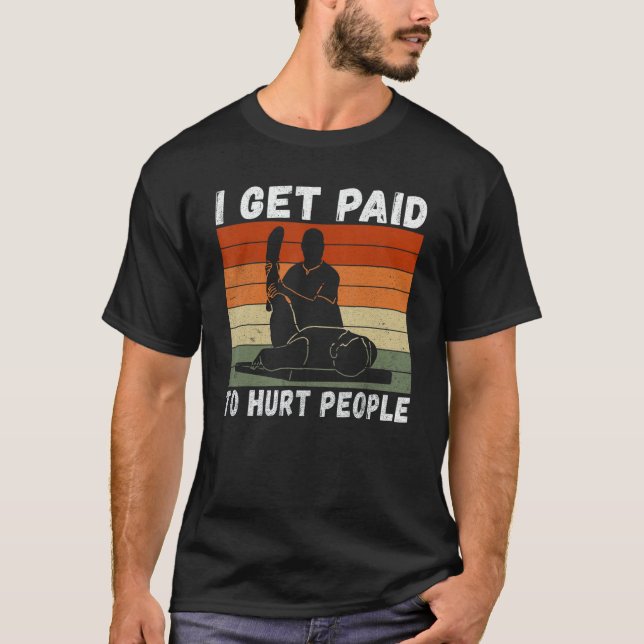 Ytthera vid fysisk terapi med Chiropraktor T Shirt (Framsida)