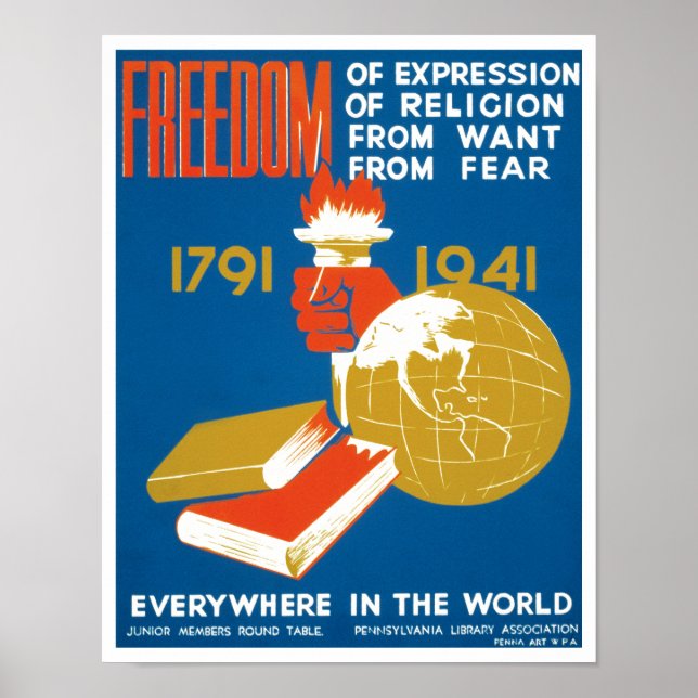 Yttrandefrihet Poster (Framsidan)