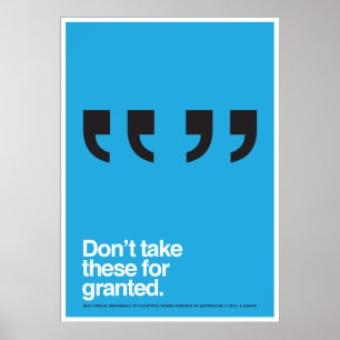 Yttrandefrihetaffisch Poster
