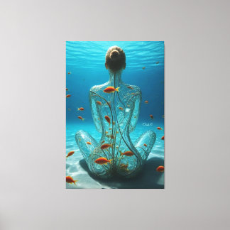 Yttranden: Kvinnor i Abstrakt" Canvastryck