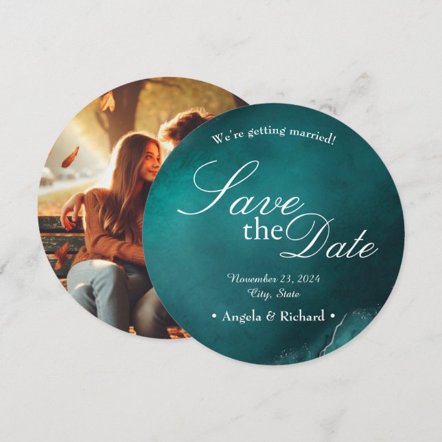 Yttre arv: Bröllopsinbjudan (Fram/baksida)