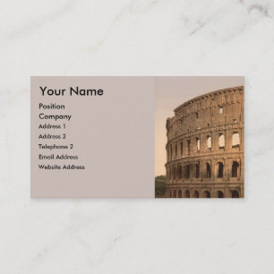 Yttre av Colosseumen, Rome, italien Visitkort