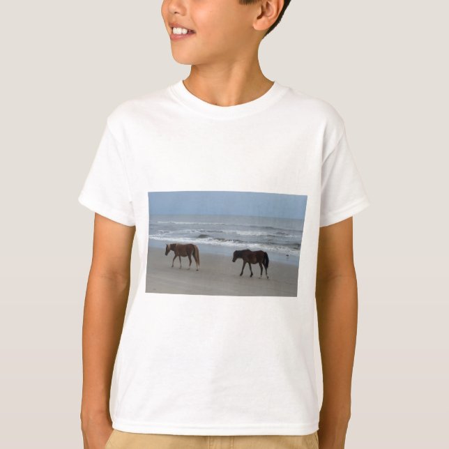 Yttre banker för vildhästar tee shirt (Framsida)