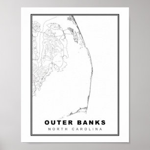 Yttre Banker Karta Poster