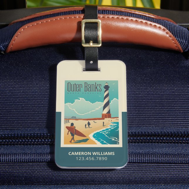 Yttre Banker | North Carolina Bagagebricka (Framsida Insitu 2)