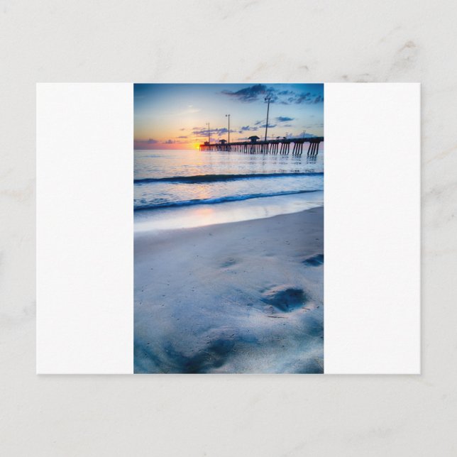 yttre banker soluppgång vid nagellhuvud vykort (Framsida)