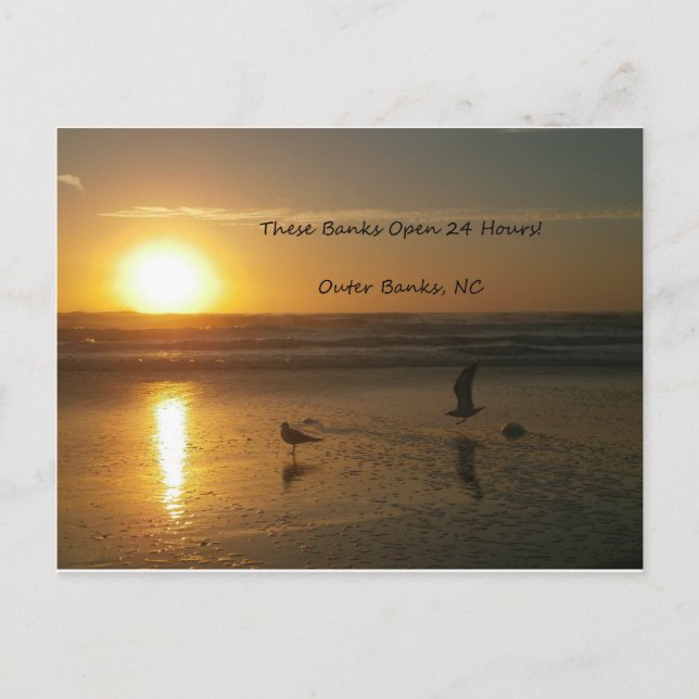 Yttre bankersoluppgång:  Dessa banker öppnar 24 Vykort (Framsida)