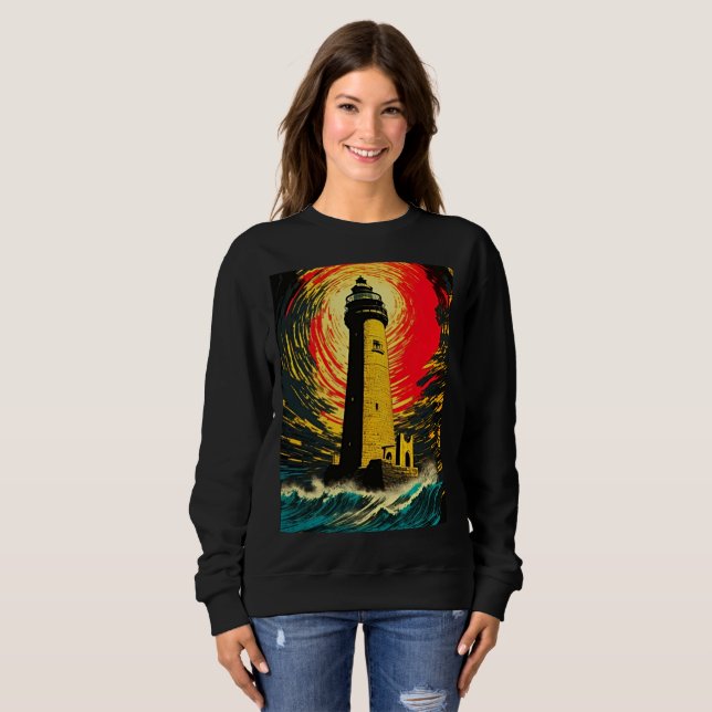 Yttre Beacons: Alexandria Artwork fyr T Shirt (Hel framsida)