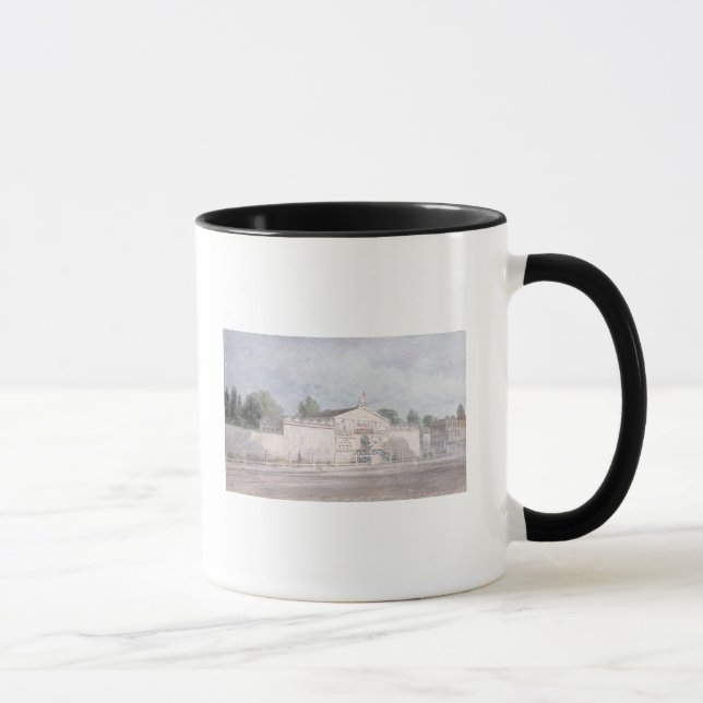 Yttre beskåda av Astleys amfiteater, 1777 Mugg (Höger)