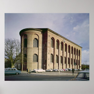 Yttre beskåda av Aulaen Palatina, byggd c.310 Poster