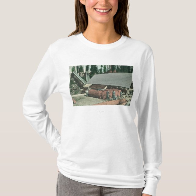 Yttre beskåda av Bentons MillRedding, CA Tee (Framsida)
