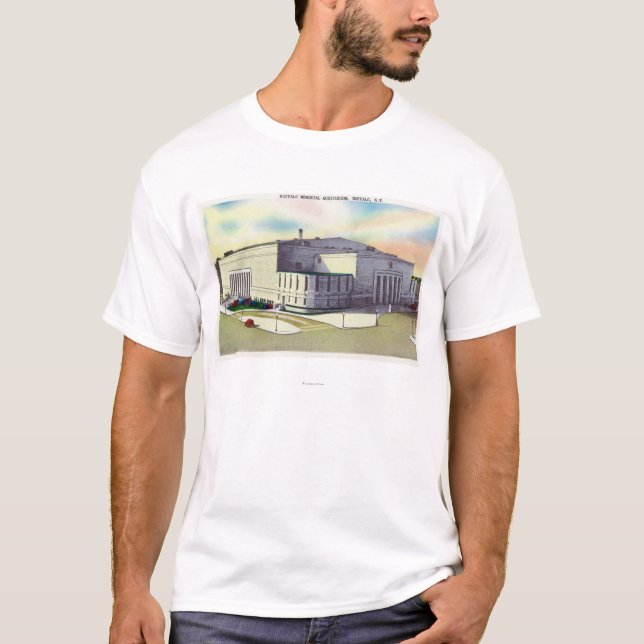 Yttre beskåda av buffelminnesmärken tee shirt (Framsida)