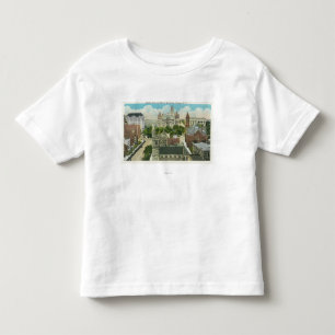 Yttre beskåda av Capitol Hill och officiell T Shirt