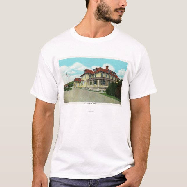 Yttre beskåda av den Bretton ärmar Tee Shirt (Framsida)