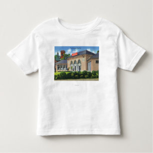 Yttre beskåda av den Broadway drinken Hall T-shirt