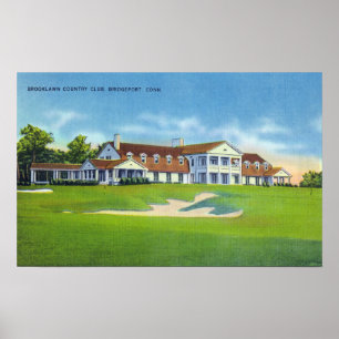 Yttre beskåda av den Brooklawn klubbhuset Poster