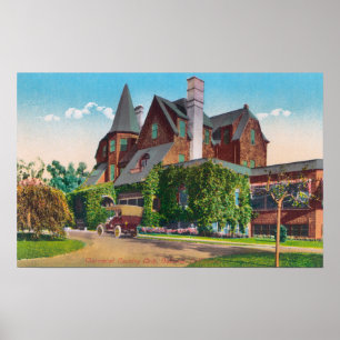 Yttre beskåda av den Claremont klubbhuset Poster