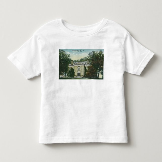 Yttre beskåda av den fackliga högskolan YMCA T Shirt (Framsida)