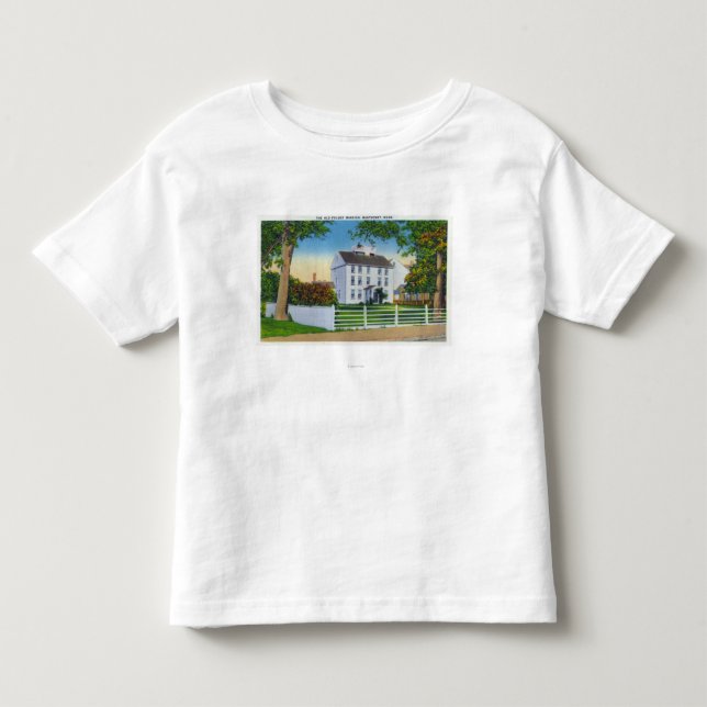 Yttre beskåda av den gammala Folger herrgården T-shirt (Framsida)