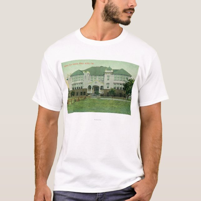 Yttre beskåda av den Lytton avenyn skolar T-shirt (Framsida)